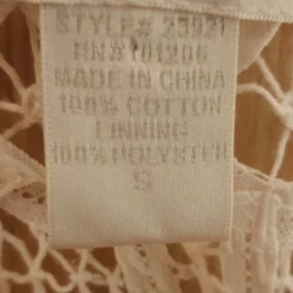 Soft Surroundings crochet look tunic top. Small - Picture 7 of 8